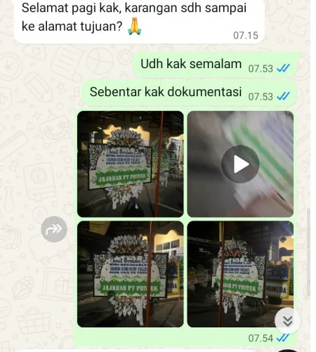 Pengiriman Papan Bunga Selamat Babalan Gabus